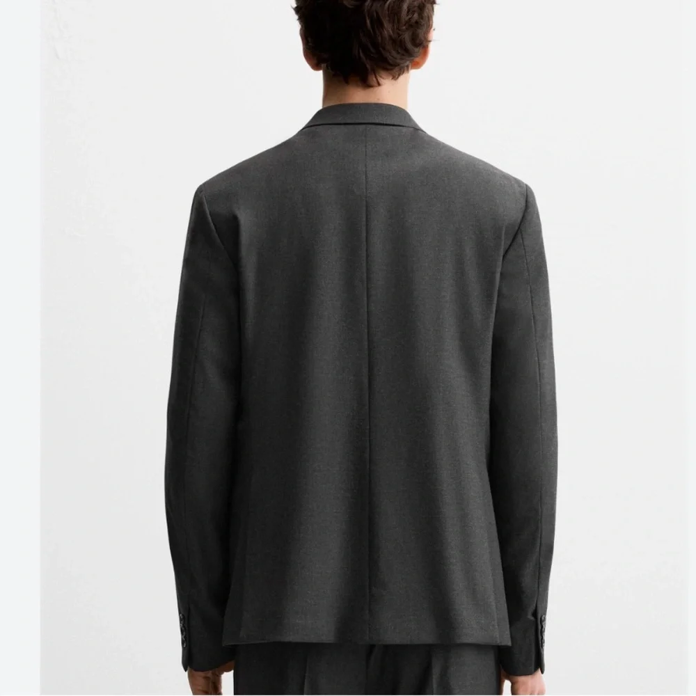 Zara Men NWT suit coat blazer gray size 44 9737/254